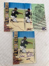 Piratas de Pittsburgh nacidos en Venezuela 3 tarjetas de béisbol José Castillo Brooki 1 automático