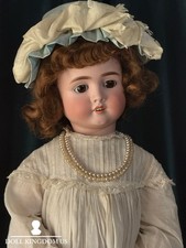 Antique German 27” Adolf Wislizenus Doll Bisque Head Composition Body