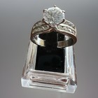 Vintage Sterling Silver Ring Ross Simon Marked 925 RP Solitaire Sz 8.5 — photo 6