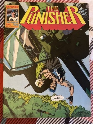 The Punisher By Marvel Comics Uk Issue Number 7 September 1989 With The Nam