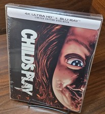 Child  s Play 1988 Steelbook 4K Blu-ray -NEW-w/PROTECTIVE SLEEVE-Free Box S H