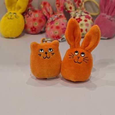 Jellycat Vintage sehr selten Ingwer Katze Taschenanhänger Cordy Jellybean Bunny 