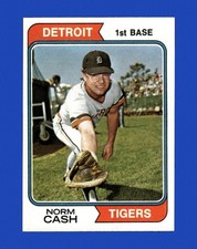 1974 Topps Set-Break #367 Norm Cash NM-MT OR BETTER *GMCARDS*