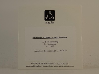 GYRATORY SYSTEM NEW HARMONY (H1) 3 Track Promo CD Single including Card Sleeve A