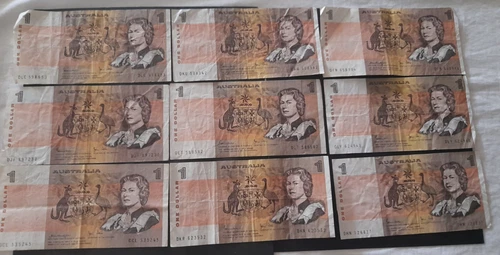 PRICE FOR ONE 1982 R78 $1 DOLLAR JOHNSTON STONE PAPER AUSTRALIA NOTE BANKNOTE