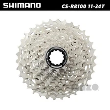 Shimano12-Speed 11-34T Silver Casette CS-R8100 R8101 Hyperglide-OE