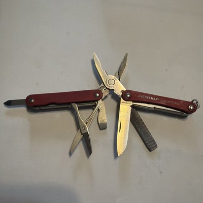 Leatherman SQUIRT PS4 Multi-Tool With Pliers Scissors Knife Red Discontinued