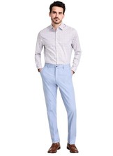 Michael Kors Mens Classic fit Dress Pants 42 / 32 Light Blue Solid