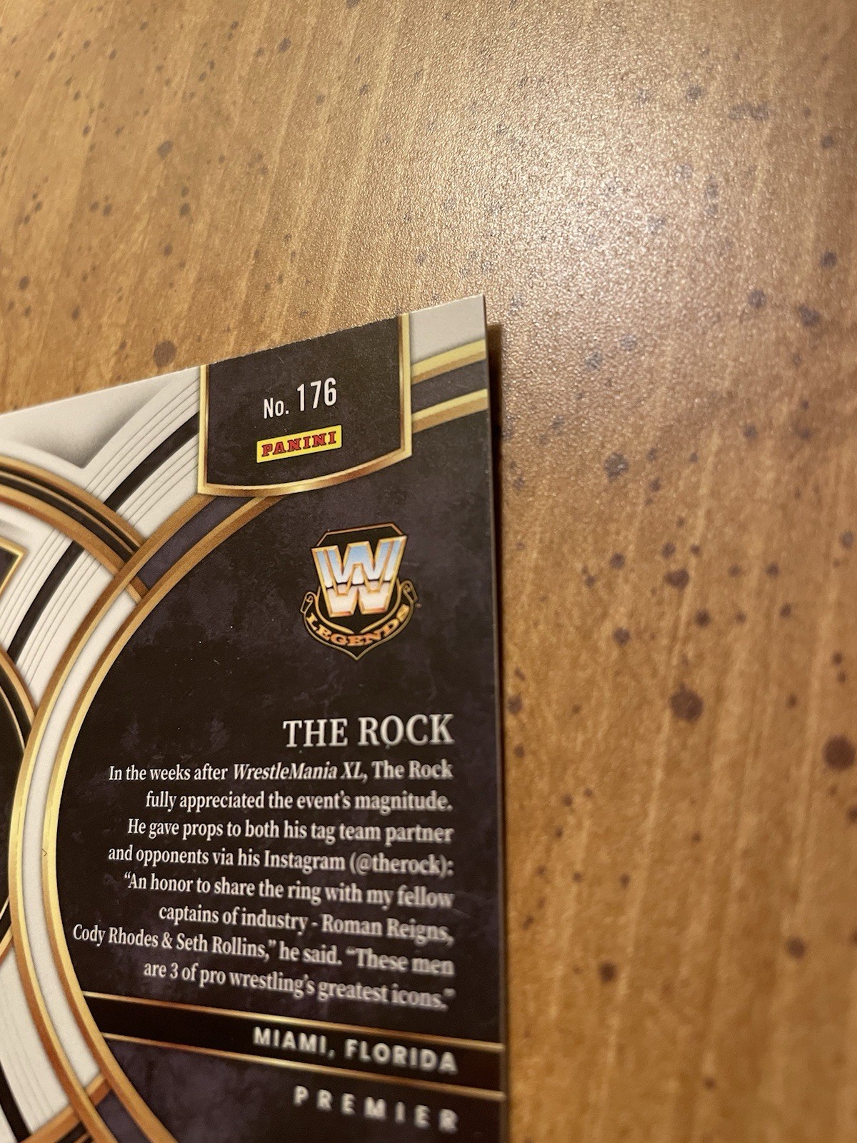 2024 Panini Select WWE The Rock Premier Level Base #176 Card WWF Dwayne Johnson  view 9