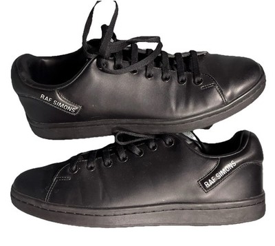 Raf Simons Orion Brushed Black Lace Up Trainers Size UK 7 EU 41 Preloved