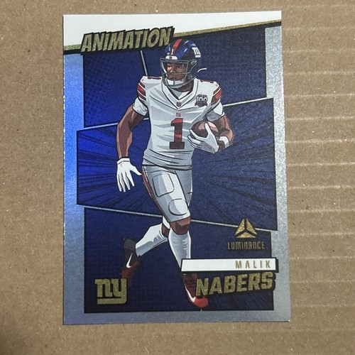 Malik Nabers #7 2025 Panini Luminance Animation card