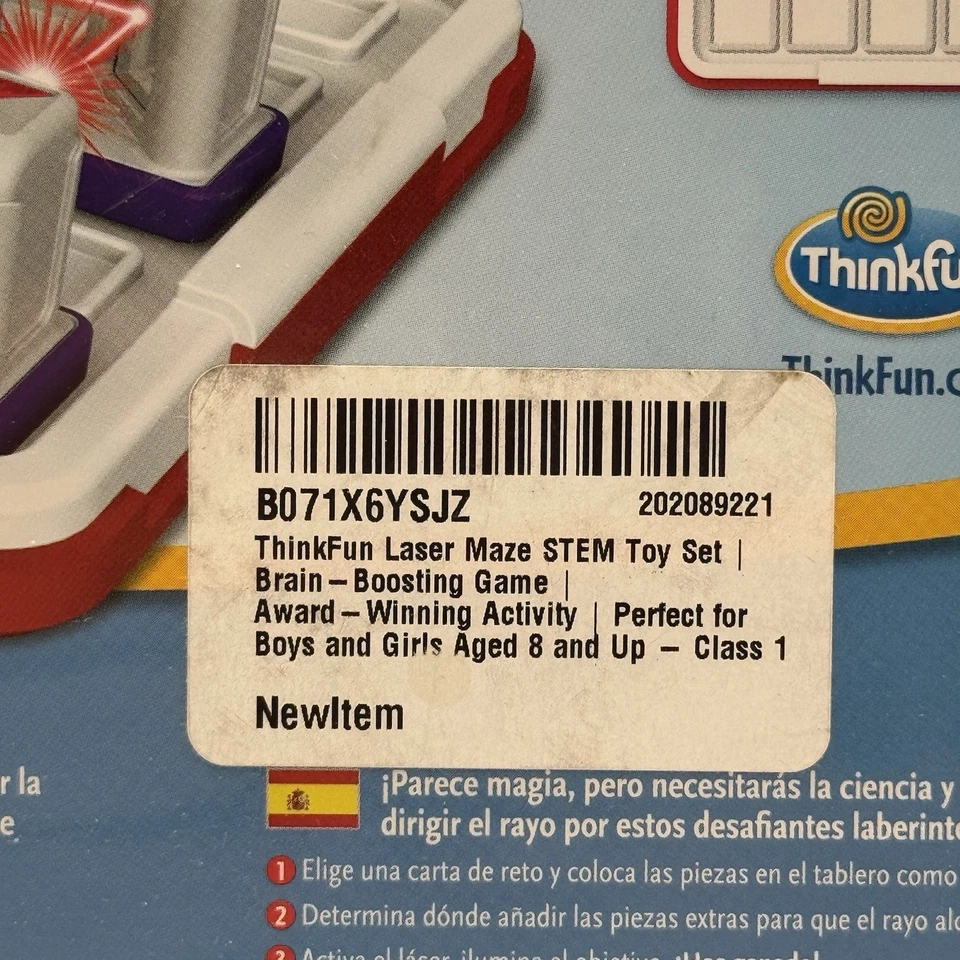 Laser Maze Game 60 Challenges Toy STEM Mirror Logic Strategy Singleplayer Sealed - Image 4 of 4