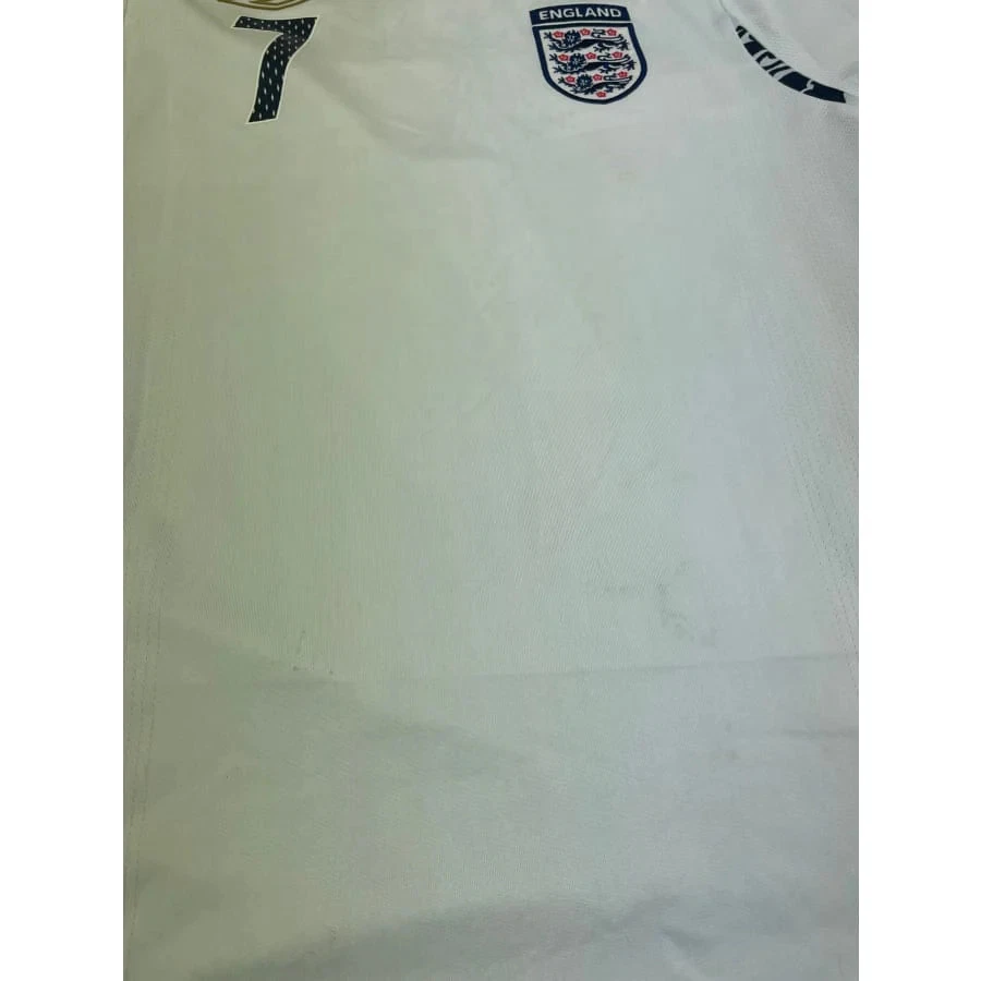 Maillot football vintage Angleterre domicile #7 Beckham saison 2007-2008 - Photo 3/4