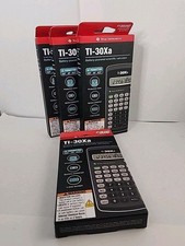  Lot of 4 Texas Instruments TI-30Xa Scientific Calculator With Cover New Sealed