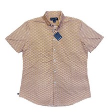 Mizzen  Main Melon Cards - Halyard SS Dress Shirt - Large MSRP 118 NEW