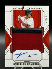 2025 National Treasures Kristian Campbell 3-Color Patch On Card Auto RPA RC
