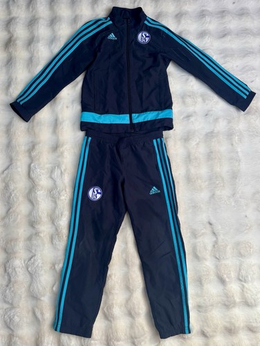 Schalke 04 Trainingsanzug Kinder Gr. 128 / 140 Adidas