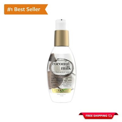 4 Fl Oz Coconut Milk Strengthening Serum - Ultimate Anti-Breakage Treatment