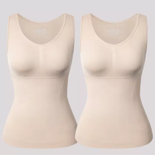 Woimen Tummy Control Slimming Compression Vests Shaping Tank Tops Padded Cami UK - Picture 18 of 21