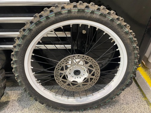 2004 99-12 YAMAHA YZ250 YZ125 FRONT & REAR FULL WHEEL ASSEMBLY'S YAMAHA YZ WHITE - Picture 19 of 20
