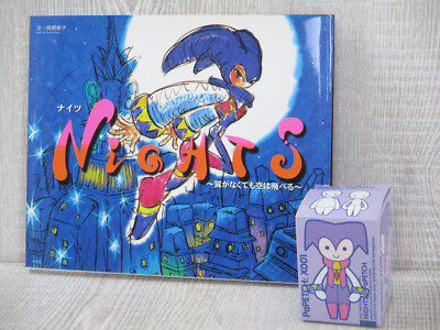NIGHTS into Dreams Picture Story Book w/Figure Art PS2 Ltd Japan Book 2008