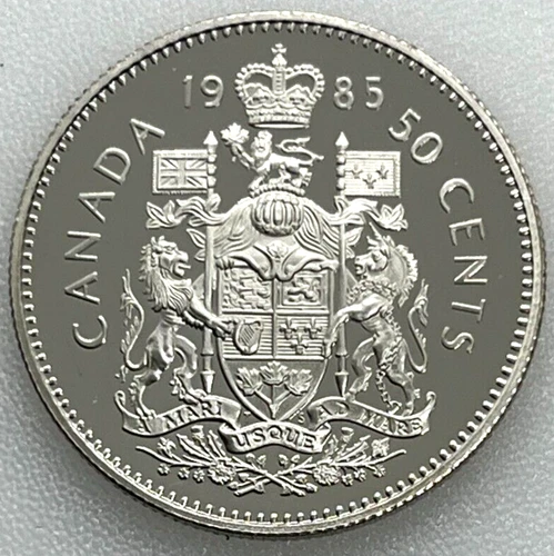 1985 Canada 50 Cents — photo from the most recent tracked eBay sale