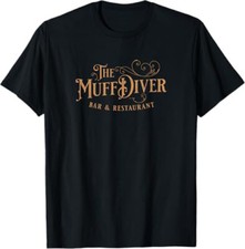 Retro Muff Diver Bar and Restaurant Design T-Shirt *NEW* 10 Colors!