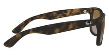 RAY BAN RB4165 865 T5 JUSTIN Rubber Havana Square Sunglasses