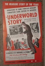 THE UNDERWORLD STORY original 1950 FILM NOIR pressbook DAN DURYEA/GALE STORM