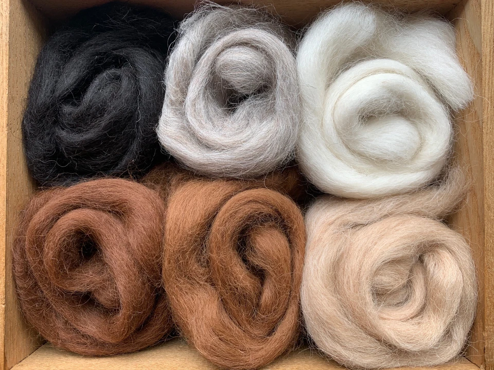 Heidifeathers® Baby Alpaca Wool Roving, Felting Wool Tops - Choose From 6 Shades - Image 2 of 4