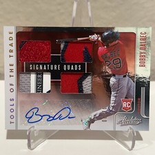 2021 Absolute Tools of the Trade Signature Quads Rookie RC /10 Bobby Dalbec