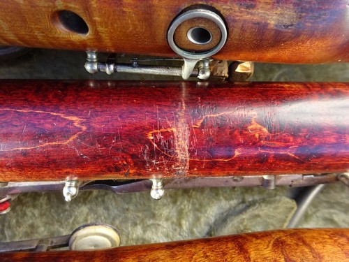 Vintage Bassoon With 3 S Bows Approx 134cm - Picture 5 of 20