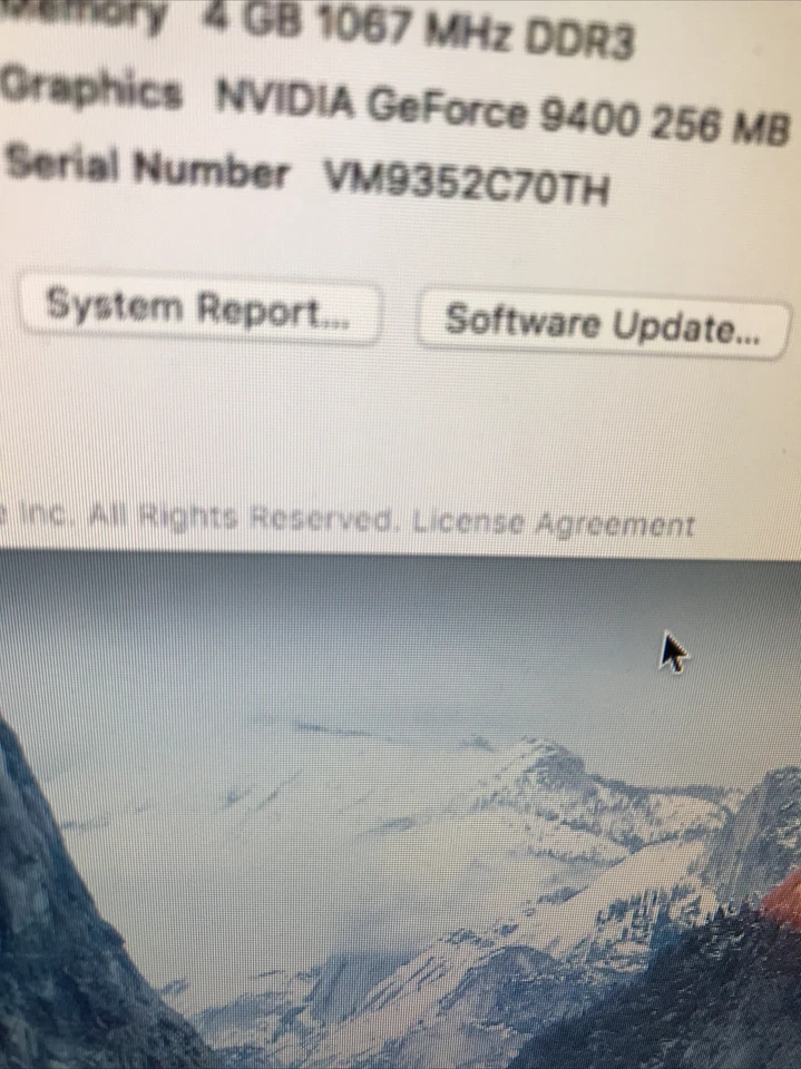 iMac A1224 20" Early 2009 Emc:2266 Motherboard Integrated GeForce 9400M in Italy - Image 3 of 4