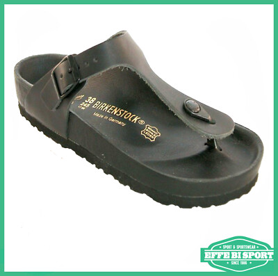 Ciabatta Birkenstock Gizeh infradito da donna nera casual moda
