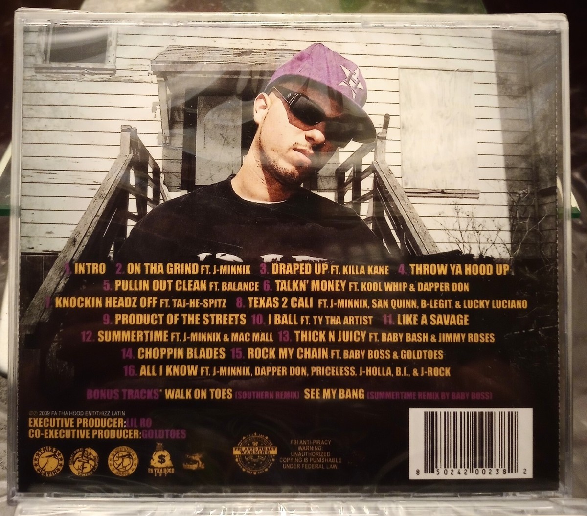 Lil Ro - CD Texas 2 Cali PA Thizz Latin Texas Rap Bay Area Rap