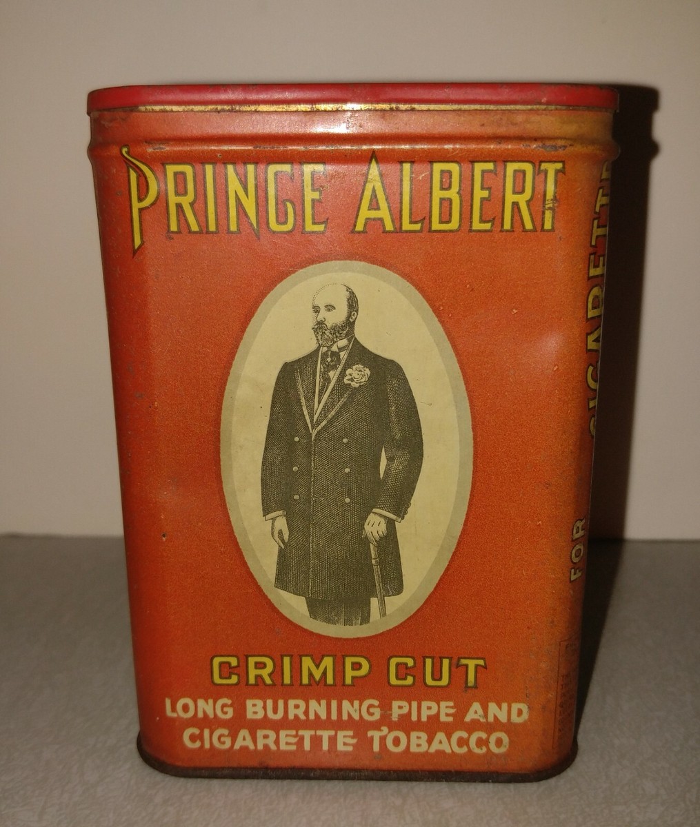 Vintage Prince Albert Vertical Pocket Tin Cigarette Tobacco 1907 R. J.  Reynolds