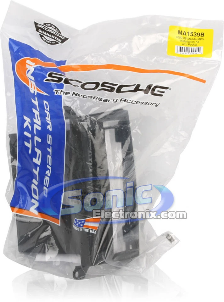 Kit de tablero de instalación Scosche MA1539B Single DIN para monovolumen Mazda 2000-up Foto 4 de 4