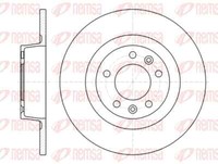 Remsa 2X Bremsscheibe Hinten Ø289.5 Mm FüR Peugeot 407 Coupe 6C_ 2.7 Hdi 2.2