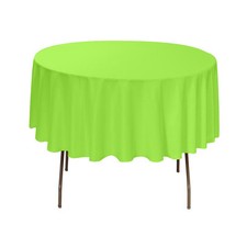 Tablecloth Polyester Round 96" By Broward Linens Variety of Colors 