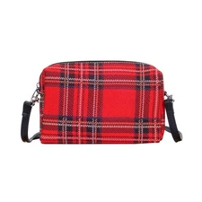 Signare Tapestry Small Crossbody Bag for Women Pouch Bag Royal Stewart Tartan