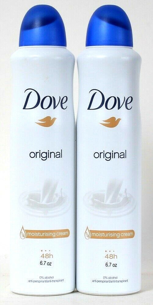 2 Count Dove 6.7oz Original 1/4 Moisturizing Cream 48h