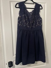 Eliza J Dress Size 14 - Nice Fit  - Knee Length - Wedding - Shower - Lace Design