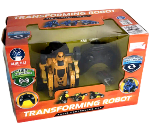 Blue Hat Toys Transforming Robot Radio Controlled Car Yellow a6-