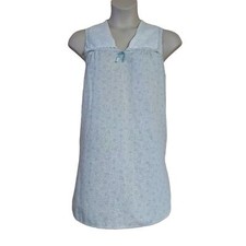 Vandemere Vintage Women's Cotton Blend Ditzy Floral Print Sleeveless Nightgown