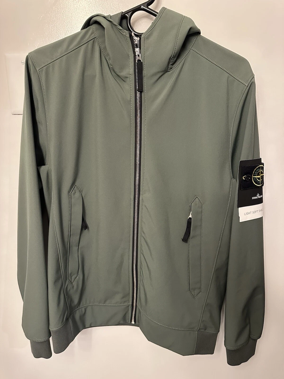 Stone Island soft shell jacket / Hoodie Size small