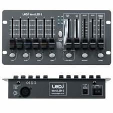 LEDJ VersiLED 6 DMX Controller RGB White Amber & UV Lighting Products inc Dimmer