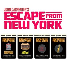   RARE  1981 John Carpenter's ESCAPE FROM NEW YORK Pin Set BRAND NEW LIMITED ED