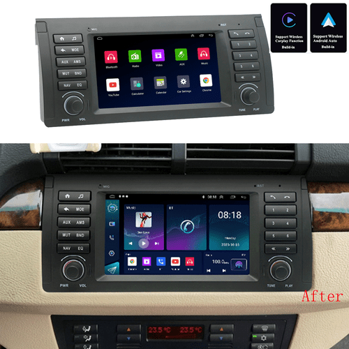 7" For BMW E38 E39 E53 M5 X5 Carplay Android Auto Stereo Radio NAV GPS Head Unit - Picture 1 of 24