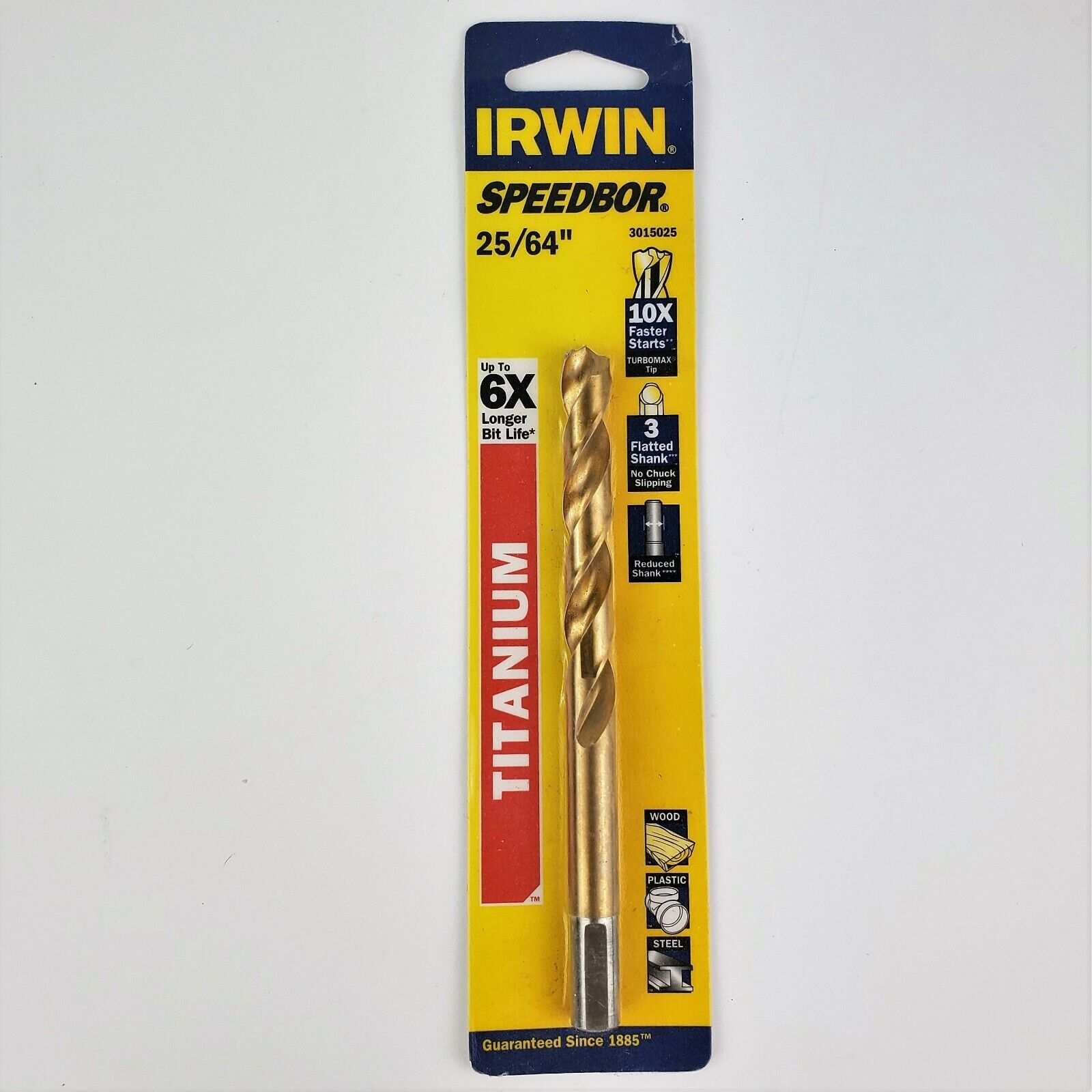 Irwin Turbomax 3015025 Jobber Length Drill Titanium 64