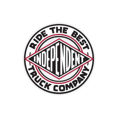 Independent ''Ride The Best'' Circle Sticker, 6''